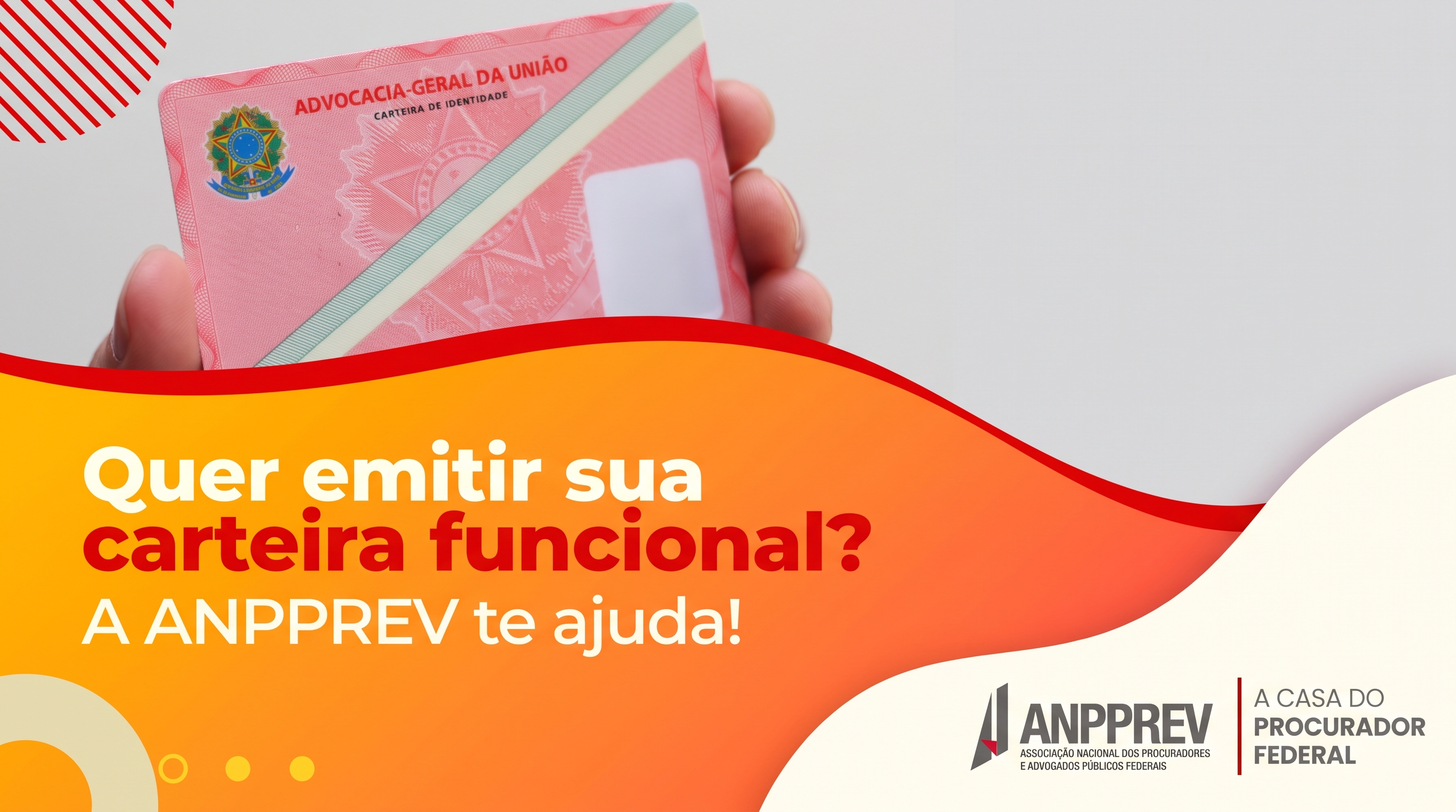 NÃO DEIXE DE SOLICITAR A SUA CARTEIRA FUNCIONAL!