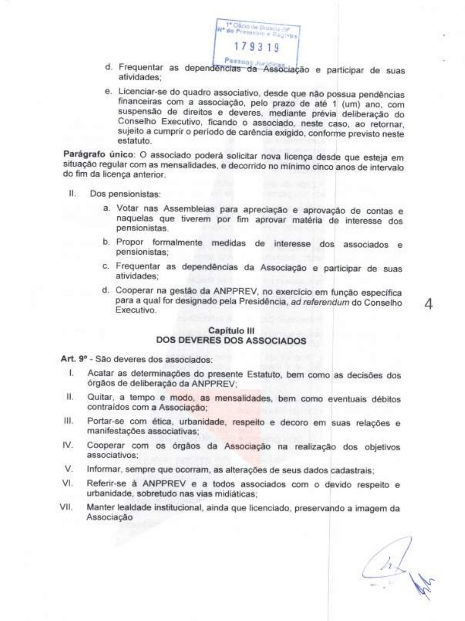 Estatuto da ANPPREV — página 4 de 21