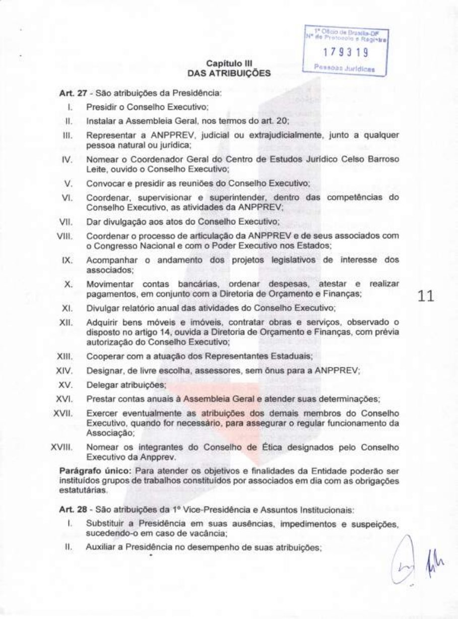 Estatuto da ANPPREV — página 11 de 21