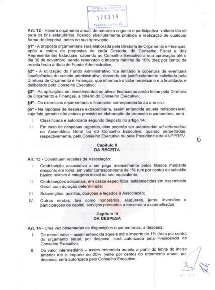 Estatuto da ANPPREV — página 6 de 21
