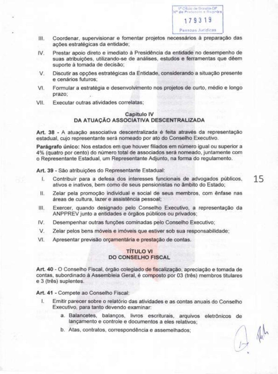 Estatuto da ANPPREV — página 15 de 21